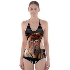 Bed Dog Cut-out One Piece Swimsuit by Valentinaart