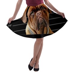 Bed Dog A-line Skater Skirt by Valentinaart