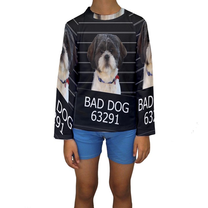 Bad dog Kids  Long Sleeve Swimwear