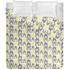 Tricolored Geometric Pattern Duvet Cover Double Side (california King Size) by linceazul