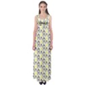 Tricolored Geometric Pattern Empire Waist Maxi Dress View1