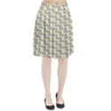 Tricolored Geometric Pattern Pleated Skirt View1