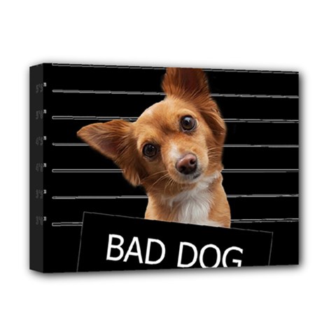 Bad Dog Deluxe Canvas 16  X 12   by Valentinaart