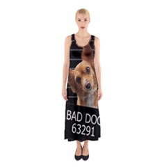 Bad Dog Sleeveless Maxi Dress by Valentinaart