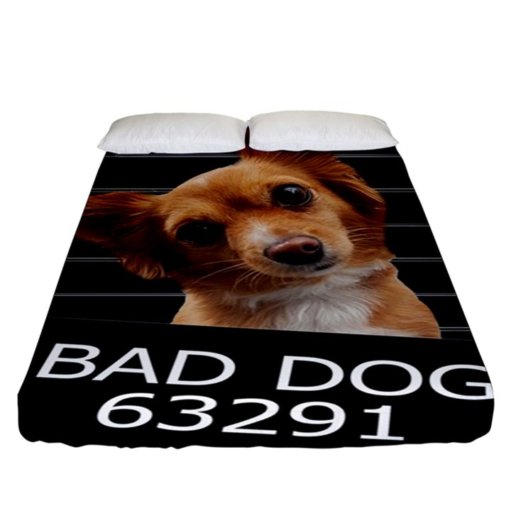 Bad dog Fitted Sheet (King Size)