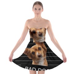 Bad Dog Strapless Bra Top Dress by Valentinaart