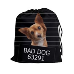 Bad Dog Drawstring Pouches (xxl) by Valentinaart