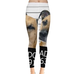 Bad Dog Leggings  by Valentinaart