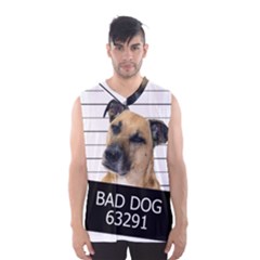 Bad Dog Men s Basketball Tank Top by Valentinaart