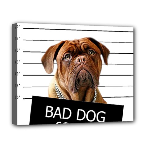 Bad Dog Deluxe Canvas 20  X 16   by Valentinaart