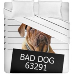 Bad Dog Duvet Cover Double Side (king Size) by Valentinaart