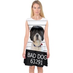 Bad Dog Capsleeve Midi Dress by Valentinaart