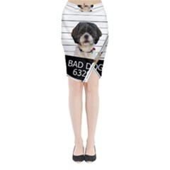 Bad Dog Midi Wrap Pencil Skirt by Valentinaart