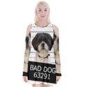 Bad dog Velvet Long Sleeve Shoulder Cutout Dress View1