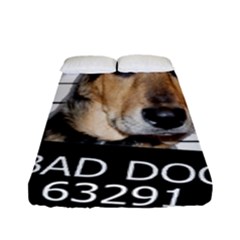 Bad Dog Fitted Sheet (full/ Double Size) by Valentinaart