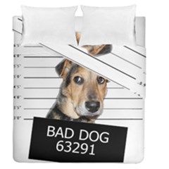 Bad Dog Duvet Cover Double Side (queen Size) by Valentinaart