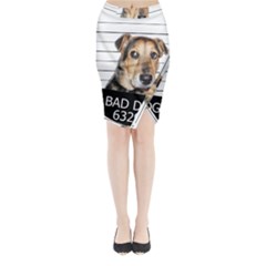 Bad Dog Midi Wrap Pencil Skirt by Valentinaart