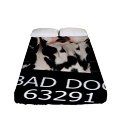 Bad Dog Fitted Sheet (full/ Double Size) by Valentinaart