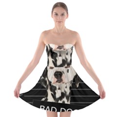 Bad Dog Strapless Bra Top Dress by Valentinaart