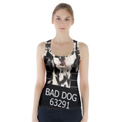 Bad Dog Racer Back Sports Top by Valentinaart