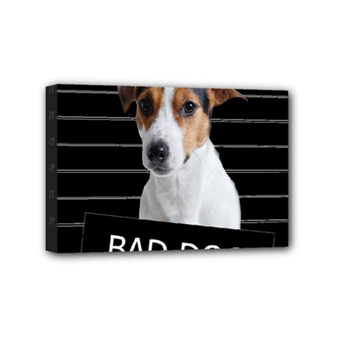 Bad Dog Mini Canvas 6  X 4  by Valentinaart