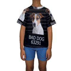 Bad Dog Kids  Short Sleeve Swimwear by Valentinaart