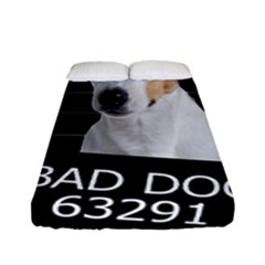 Bad Dog Fitted Sheet (full/ Double Size) by Valentinaart