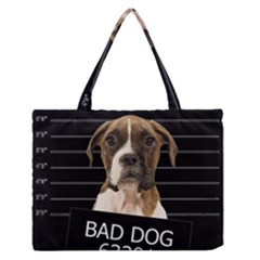 Bad Dog Medium Zipper Tote Bag by Valentinaart