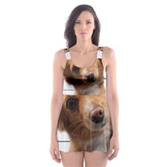 Bad Dog Skater Dress Swimsuit by Valentinaart