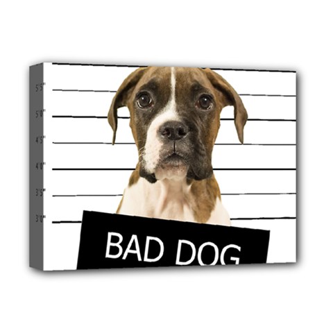 Bad Dog Deluxe Canvas 16  X 12   by Valentinaart