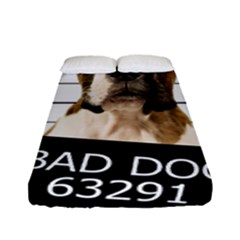 Bad Dog Fitted Sheet (full/ Double Size) by Valentinaart