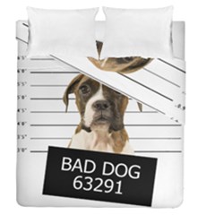 Bad Dog Duvet Cover Double Side (queen Size) by Valentinaart