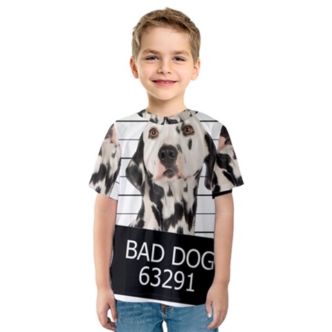 Bad Dog Kids  Sport Mesh Tee by Valentinaart