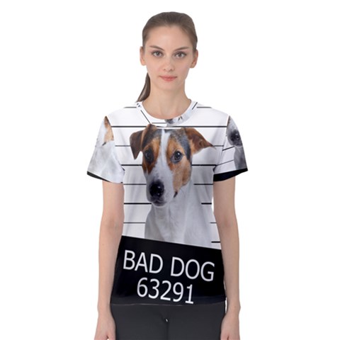 Bad Dog Women s Sport Mesh Tee by Valentinaart