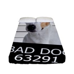 Bad Dog Fitted Sheet (full/ Double Size) by Valentinaart