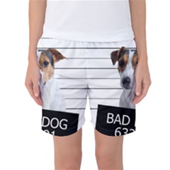 Bad Dog Women s Basketball Shorts by Valentinaart