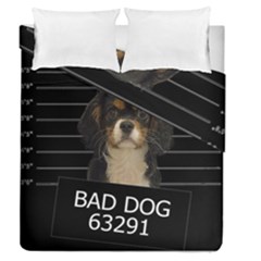 Bad Dog Duvet Cover Double Side (queen Size) by Valentinaart