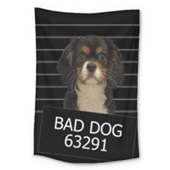 Bad Dog Large Tapestry by Valentinaart