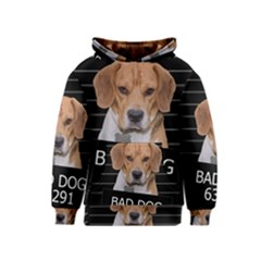 Bad Dog Kids  Pullover Hoodie by Valentinaart