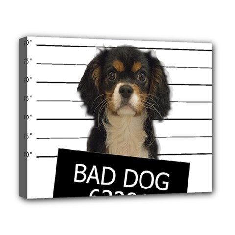 Bad Dog Deluxe Canvas 20  X 16   by Valentinaart