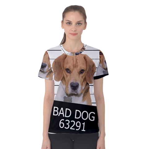 Bad Dog Women s Cotton Tee by Valentinaart