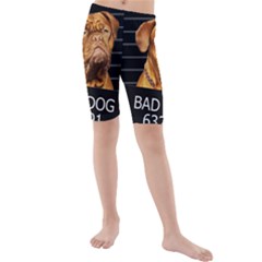 Bad Dog Kids  Mid Length Swim Shorts by Valentinaart