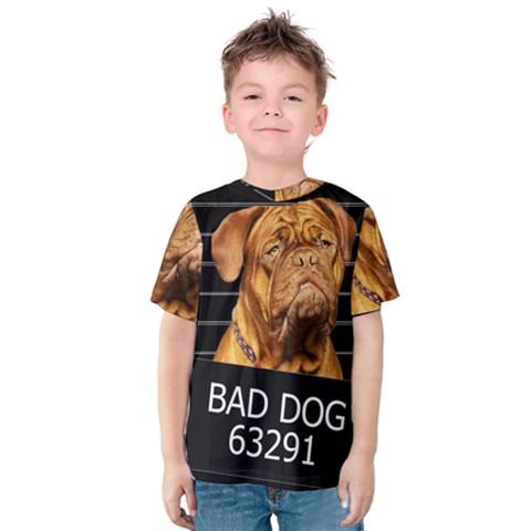 Bad Dog Kids  Cotton Tee by Valentinaart