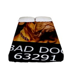 Bad Dog Fitted Sheet (full/ Double Size) by Valentinaart