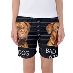 Bad Dog Women s Basketball Shorts by Valentinaart