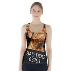 Bad Dog Racer Back Sports Top by Valentinaart