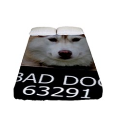 Bad Dog Fitted Sheet (full/ Double Size) by Valentinaart