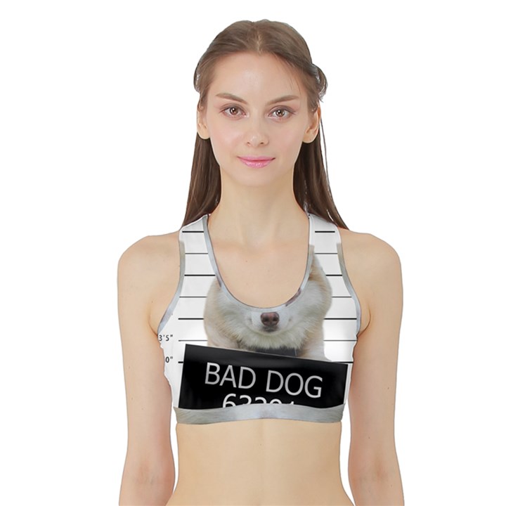 Bad dog Sports Bra with Border