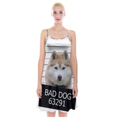 Bad Dog Spaghetti Strap Velvet Dress by Valentinaart