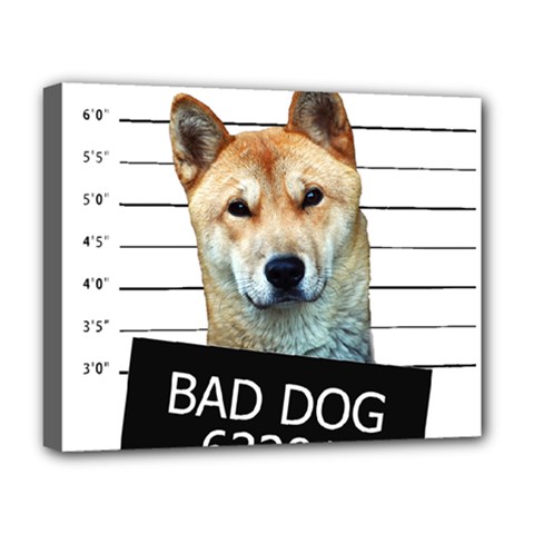 Bad Dog Deluxe Canvas 20  X 16   by Valentinaart